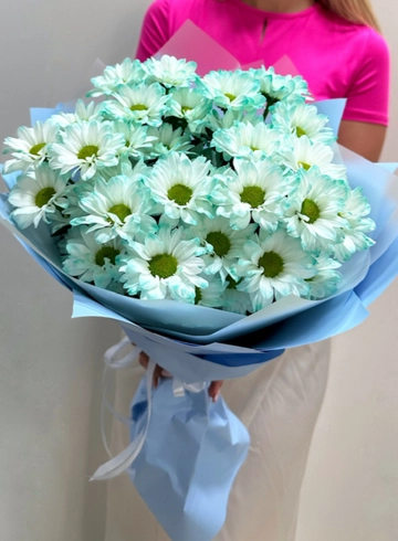 Букет из хризантем &laquo;Облачное восхождение&raquo; от интернет-магазина цветов в 