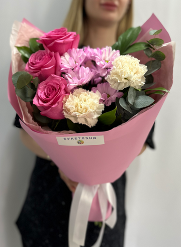 Сборный букет  «Цветочное настроение» от интернет-магазина цветов в 