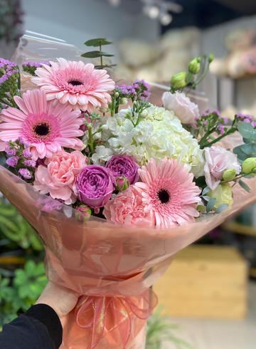 Букет с герберами &laquo;Розовое наслаждение&raquo; от интернет-магазина цветов в 