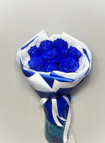 Монобукет из 9 роз «Эпатаж» от интернет-магазина цветов в 