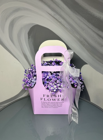 Гипсофила в сумочке «Магическое притяжение» от интернет-магазина цветов в 