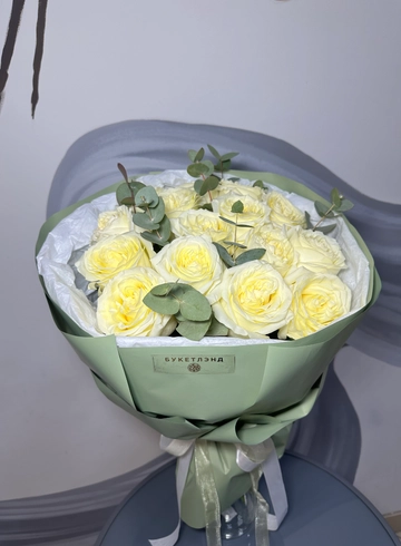 Букет из 15 роз «Зефирка» от интернет-магазина цветов в 