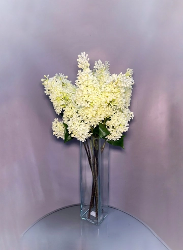 1 ветка искусственной сирени белого цвета от интернет-магазина цветов в 