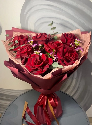 Букет из 7 роз «От всего сердца» от интернет-магазина цветов в 