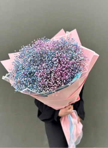 Большой букет из гипсофилы «Воздушное облако» от интернет-магазина цветов в 