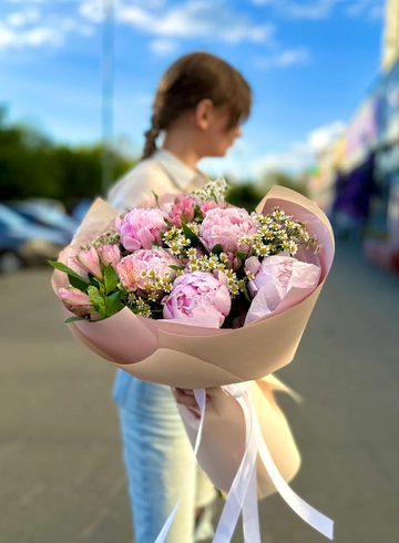 Букет &laquo;Пиономания&raquo; от интернет-магазина цветов в 