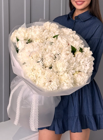 Букет из 25 пионов &laquo;Такая нежная любовь&raquo; от интернет-магазина цветов в 