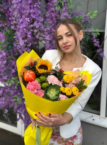 Букет &laquo;Солнечный&raquo; от интернет-магазина цветов в 