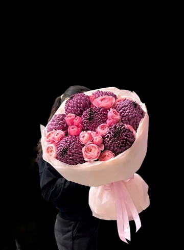 Букет «Бомбические бигуди» от интернет-магазина цветов в 