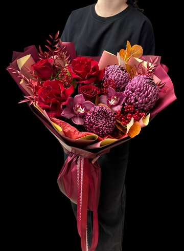 Сборный букет «Палитра» от интернет-магазина цветов в 