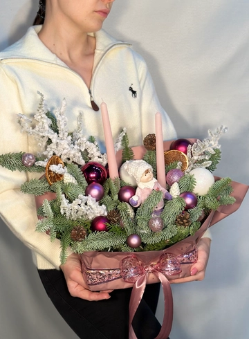 Композиция &laquo;Девочка в лесу&raquo; от интернет-магазина цветов в 